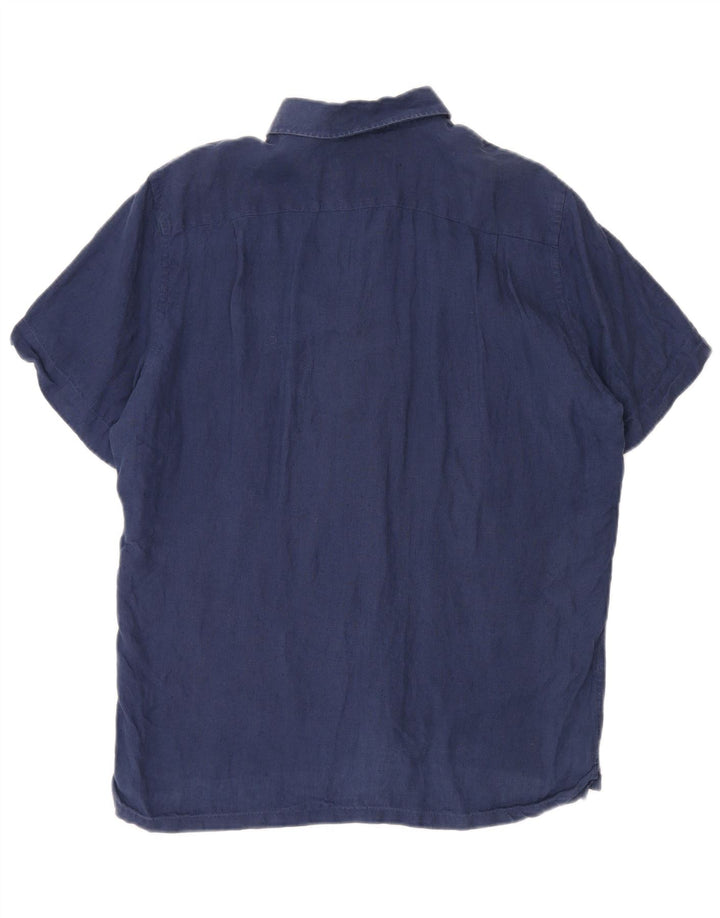 Koszula męska Lacoste z krótkim rękawem i regularnym krojem, rozmiar 40, średni granat