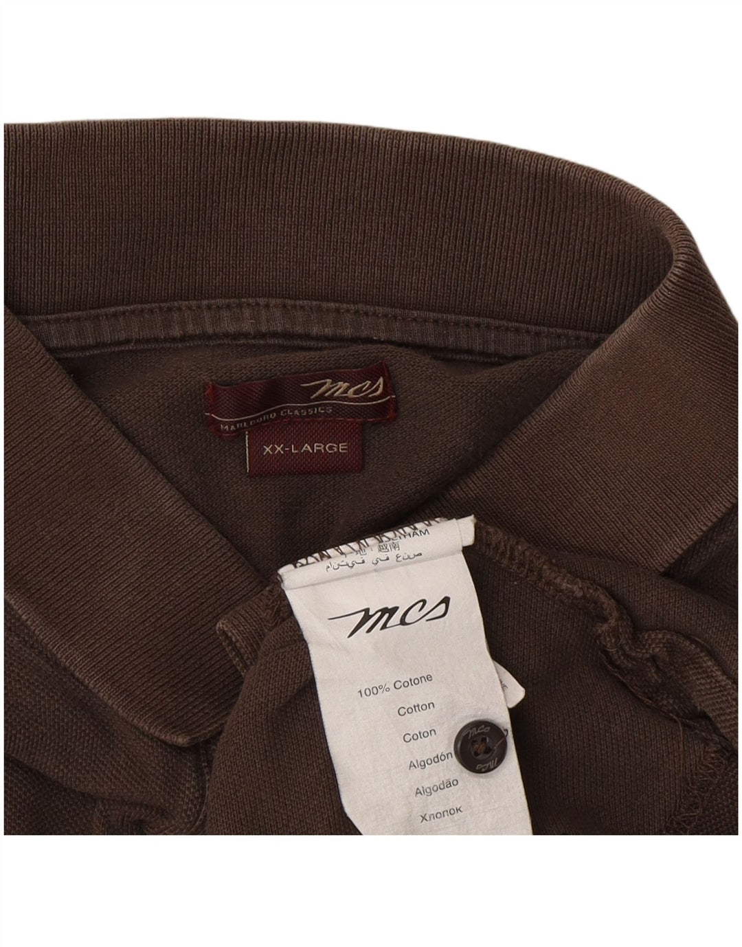 Męska koszulka polo Marlboro Classics 2XL, brązowa, bawełniana