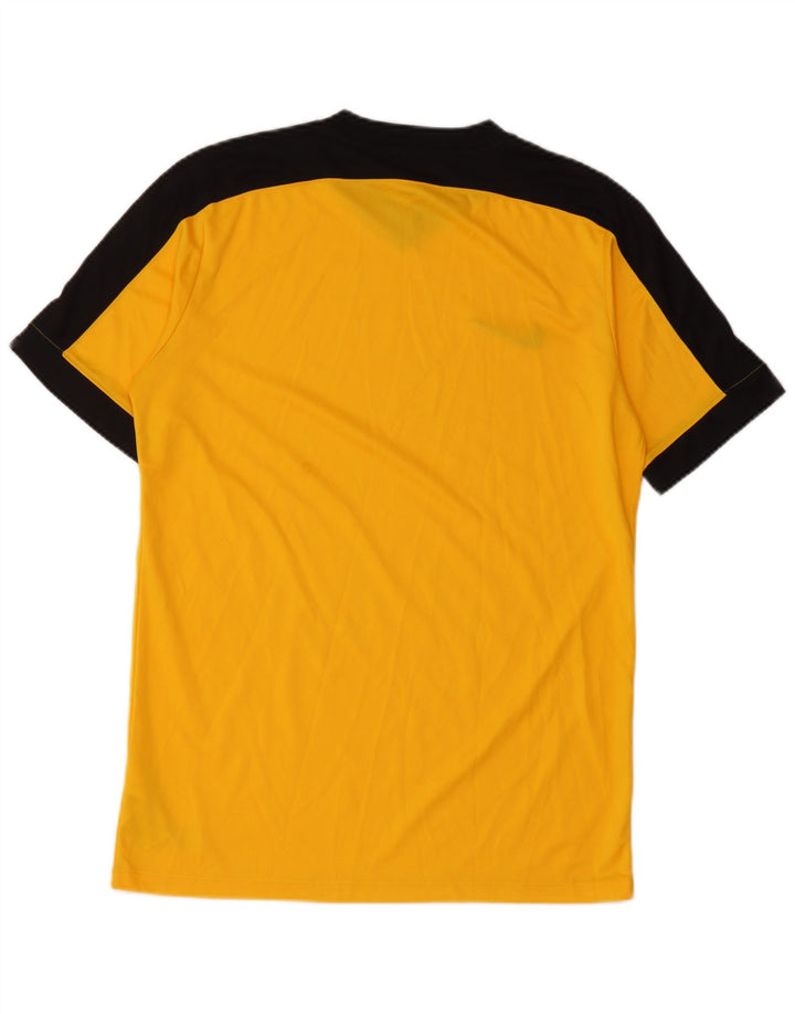 Męski T-shirt Nike Dri Fit Top, średni żółty poliester z blokami kolorów
