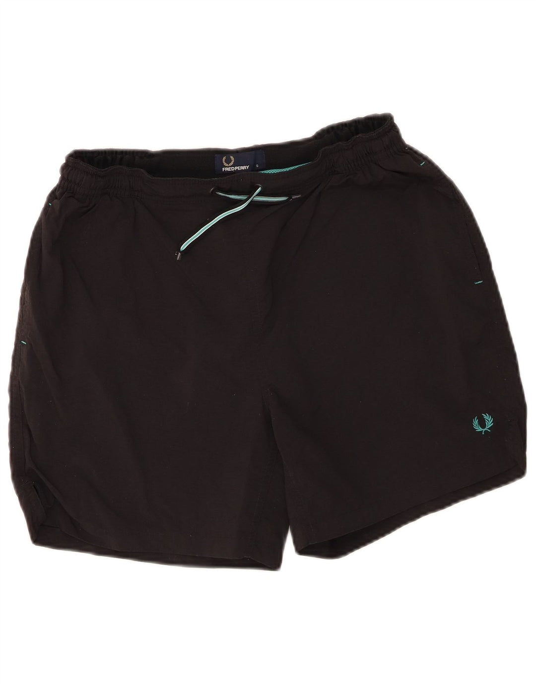 Męskie spodenki kąpielowe Fred Perry, małe, czarne, poliamidowe