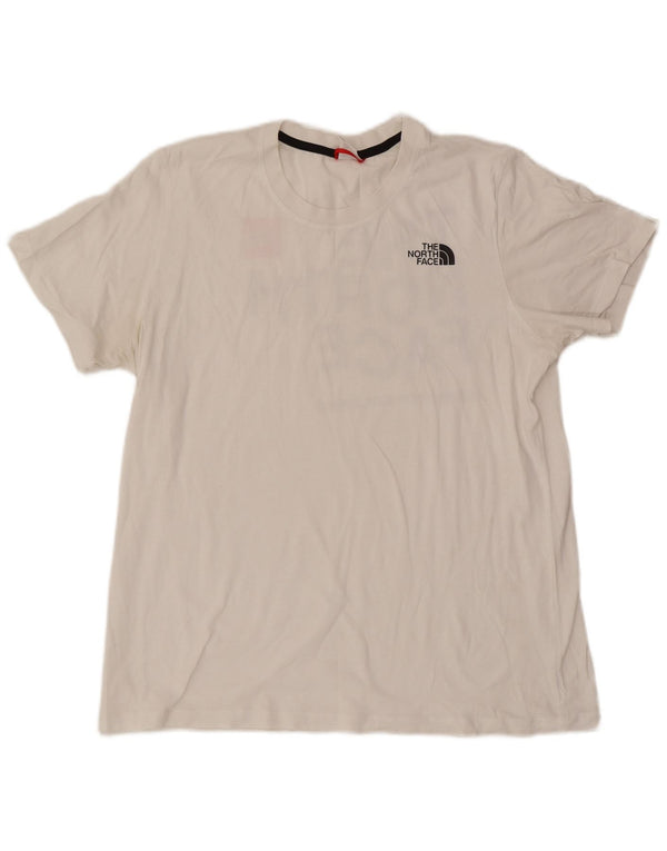 Damska koszulka z grafiką The North Face UK 16, duża, biała