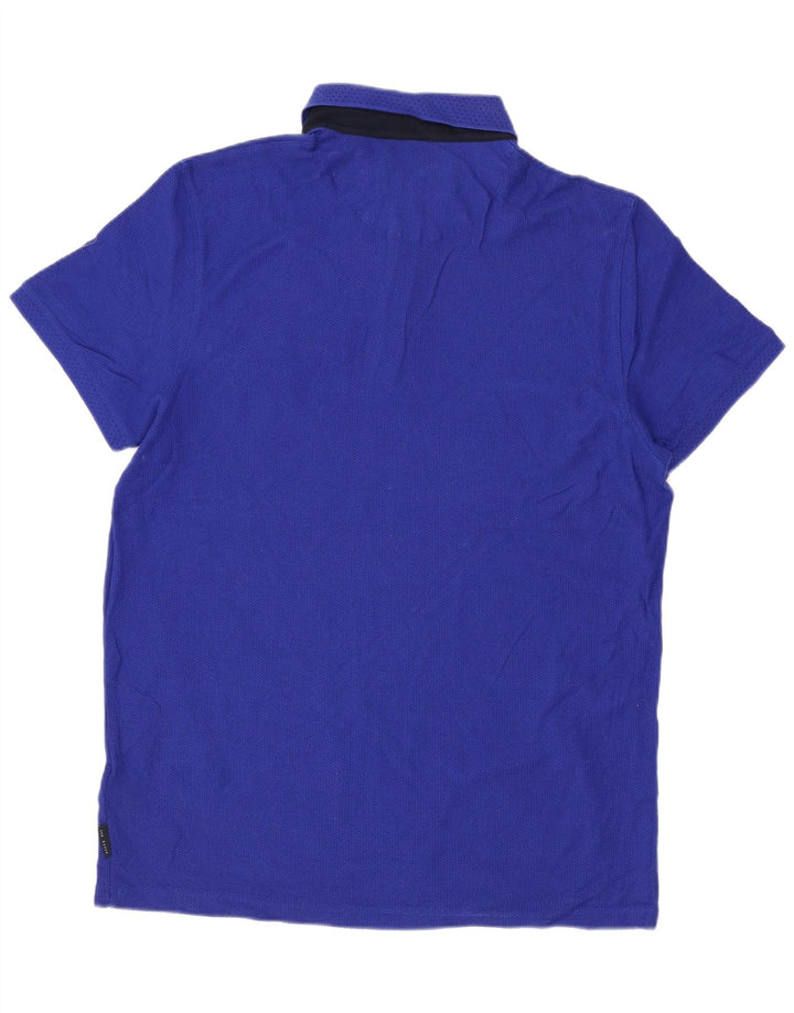 Męska koszulka polo Ted Baker, rozmiar 4, duża, niebieska, bawełniana