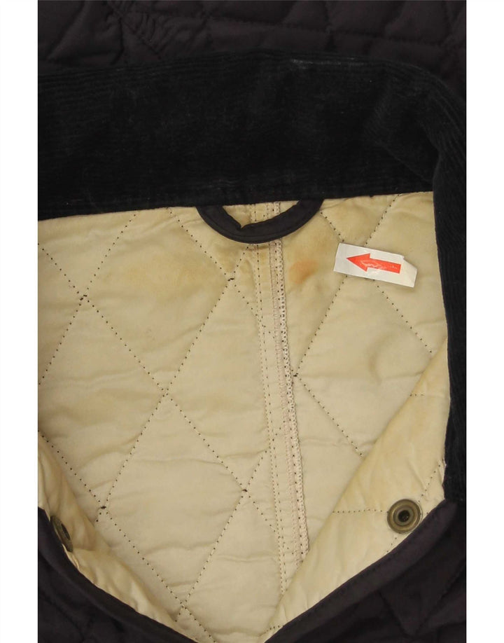Damska pikowana kurtka Barbour UK 8 Small, granatowa, poliamidowa