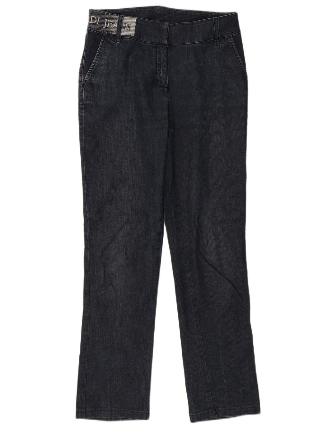 Damskie jeansy Trussardi Graphic Slim W26 L31 Granatowe