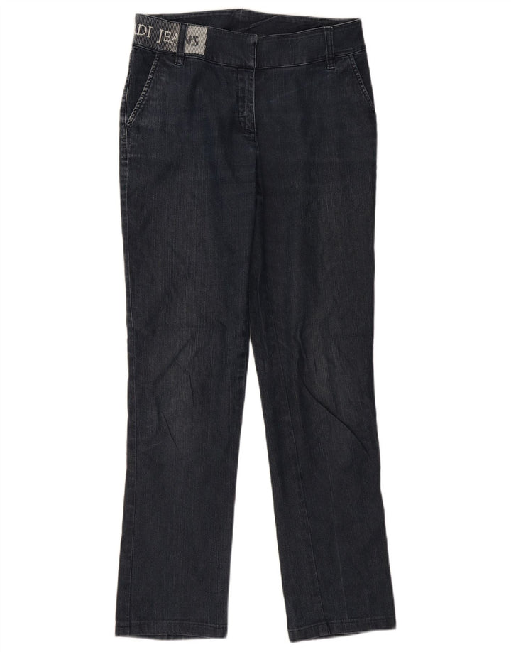 Damskie jeansy Trussardi Graphic Slim W26 L31 Granatowe