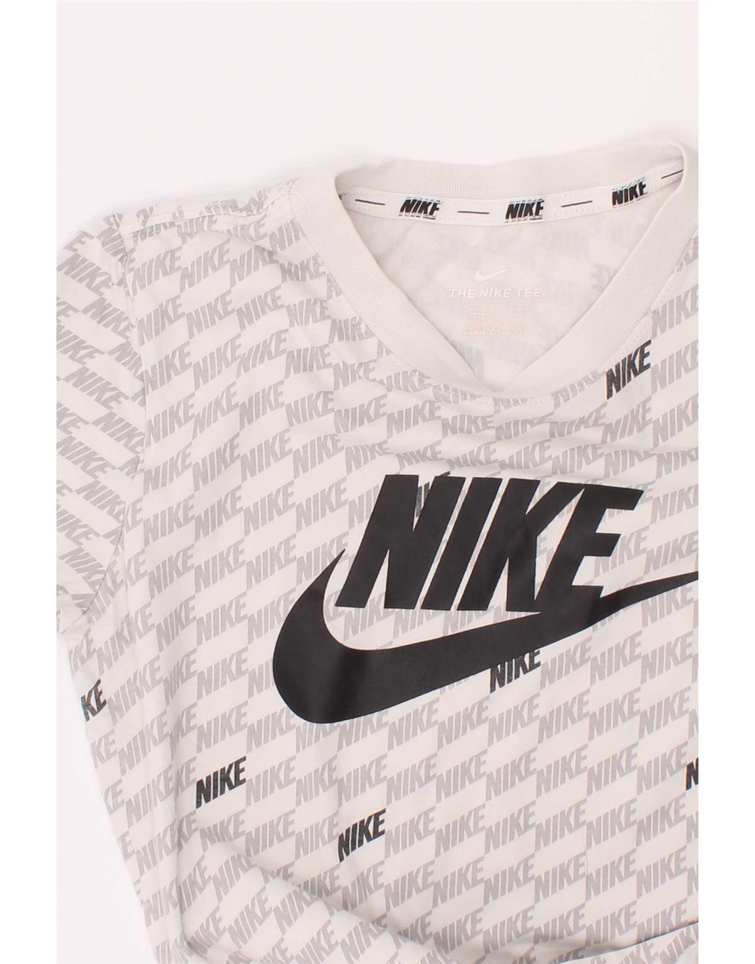Chłopięcy T-shirt z grafiką Nike na 10-11 lat, średni biały