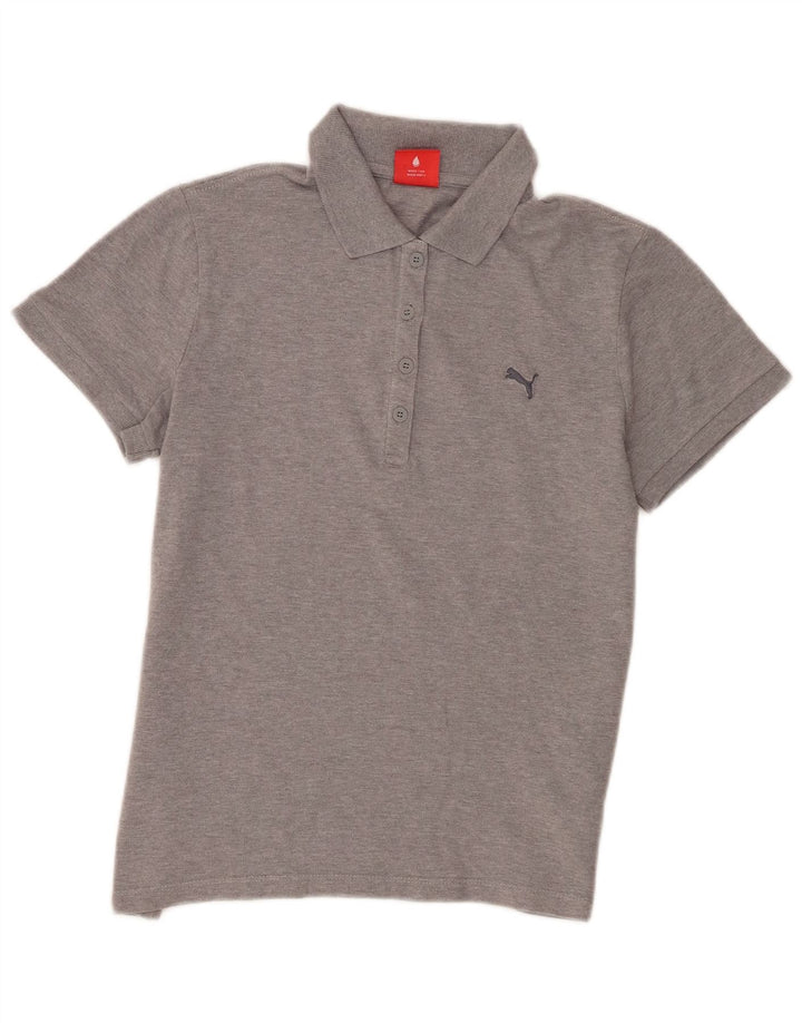 Damska koszulka polo Puma UK 14, średnia szara bawełna