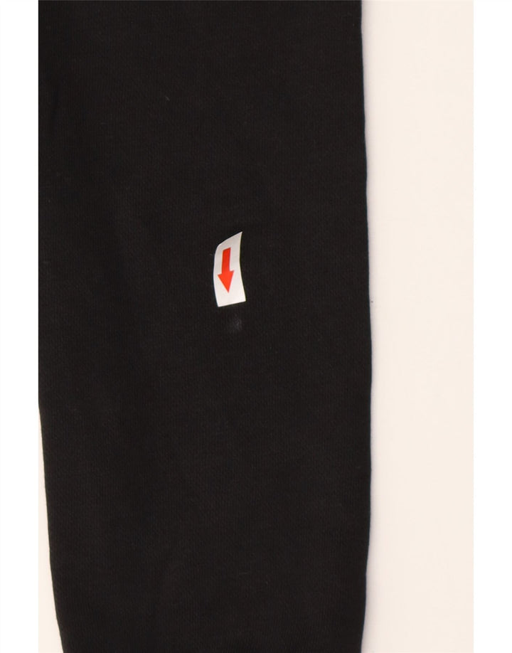 Męska bluza z grafiką ADIDAS, mała, czarna, bawełniana