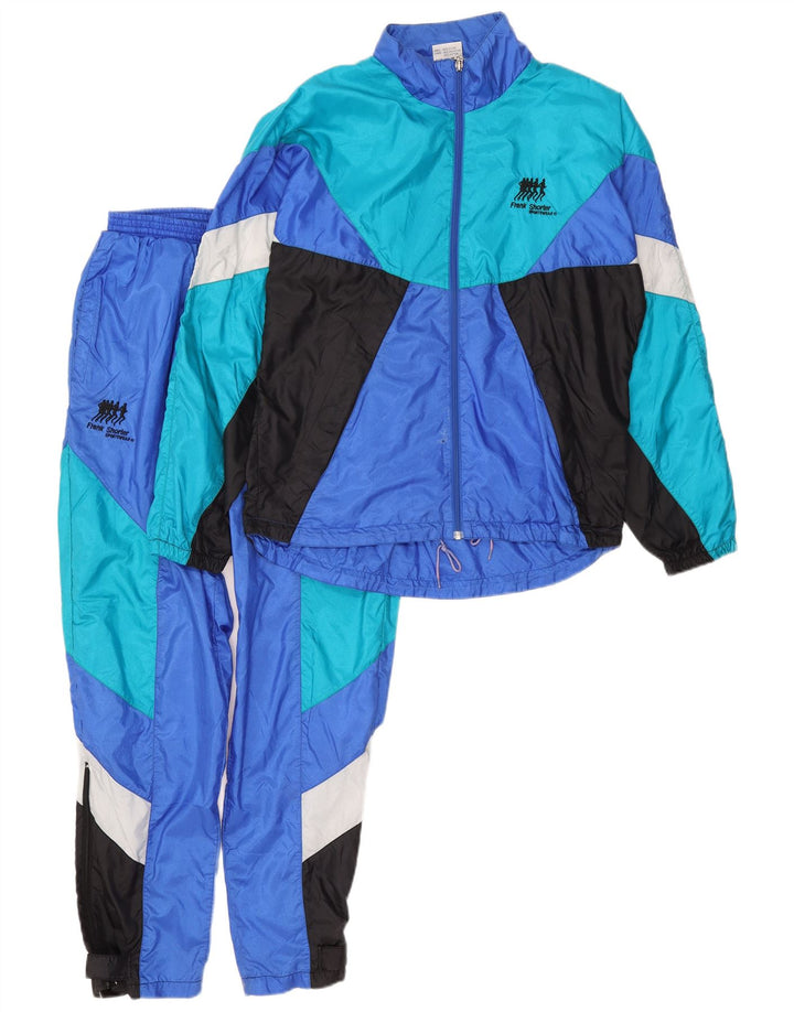 Pełny dres męski Frank Shorter, nylon w kolorze średniego niebieskiego