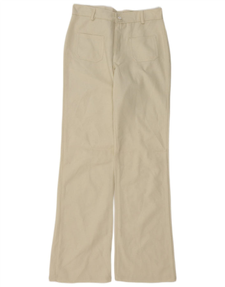 Vintage damskie spodnie typu bootcut W30 L34 Off White