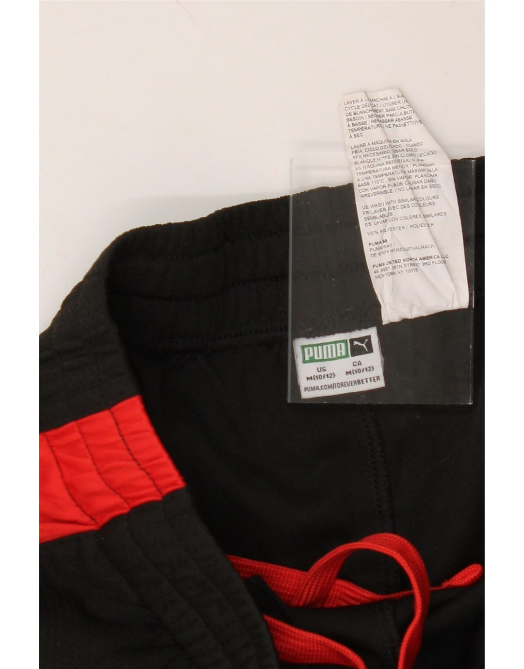 PUMA Boys Graphic Sport Shorts 10-11 Years Medium  Black Colourblock Vintage Puma and Second-Hand Puma from Messina Hembry 