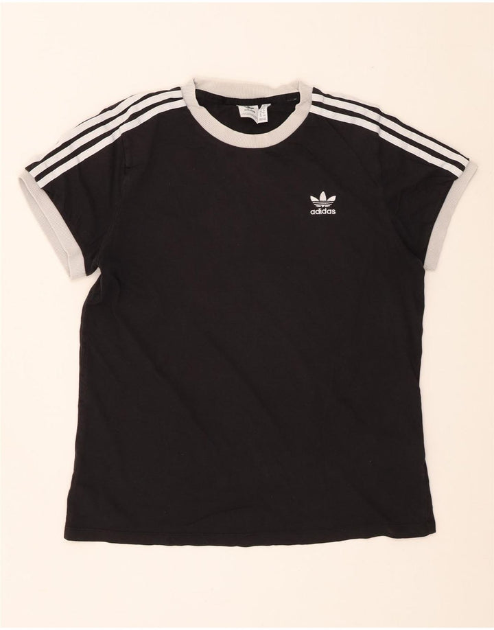 Damska koszulka Adidas Top UK 12 Średnia czarna bawełna
