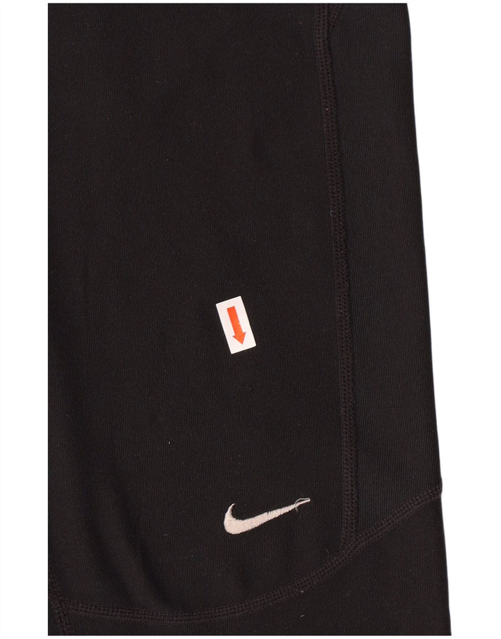 Legginsy damskie NIKE UK 10, małe, czarne, poliestrowe