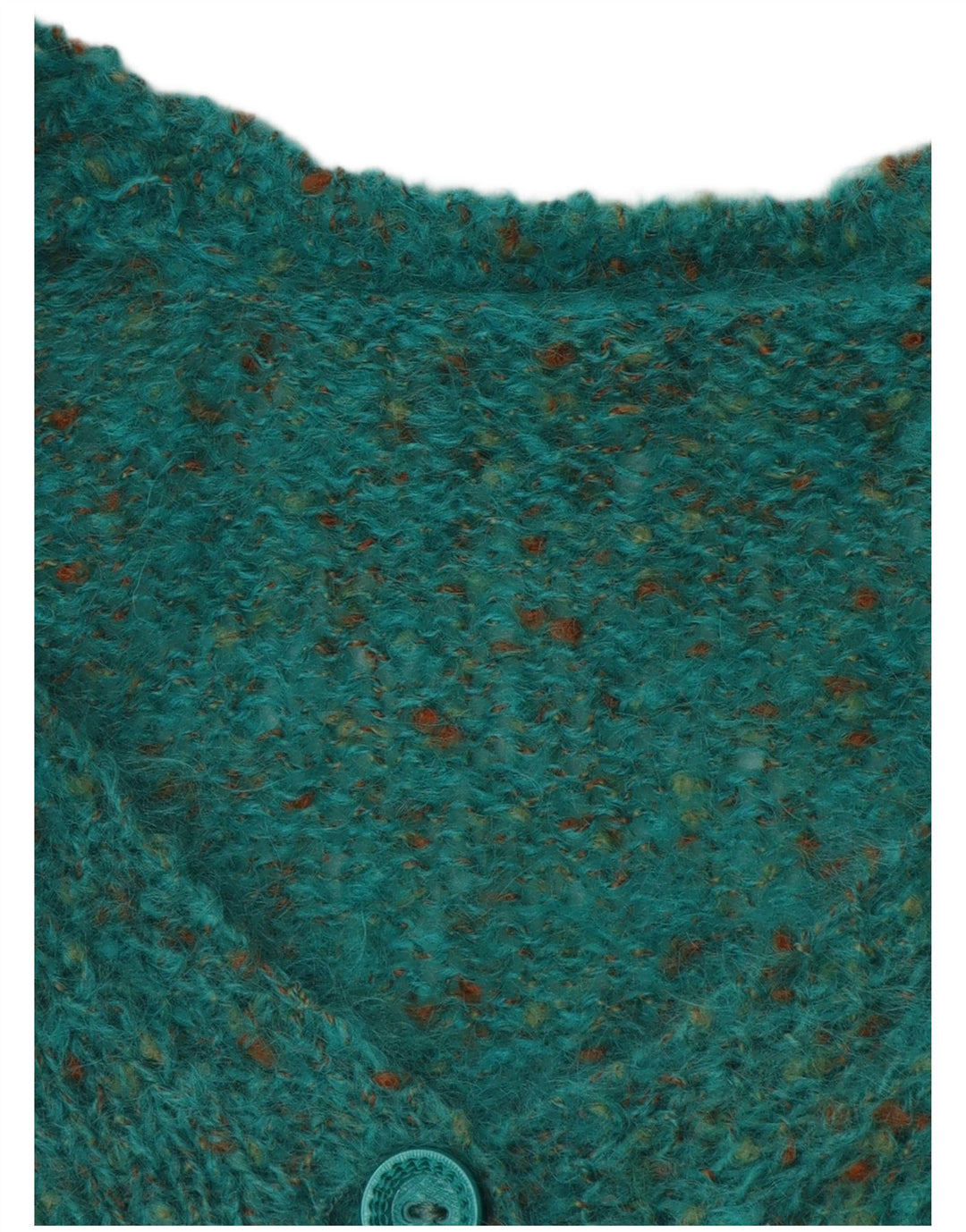 Vintage damski sweter oversize UK 18 XL, zielony, nakrapiany