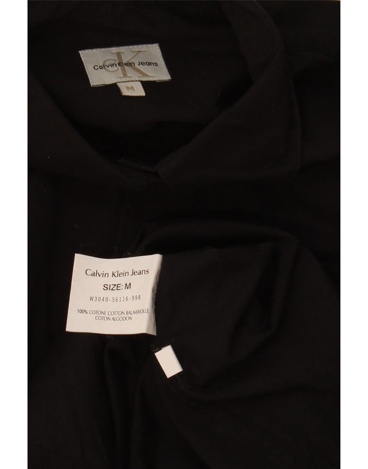 Damska koszula oversize CALVIN KLEIN UK 14, średnia czarna, bawełniana