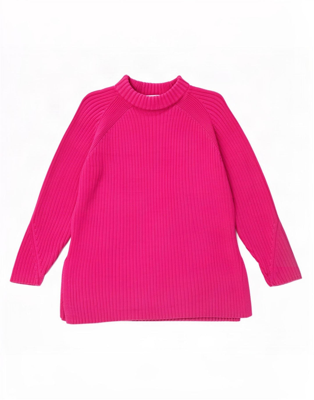Marks & Spencer Damski sweter z golfem, UK 14, średni różowy, bawełniany