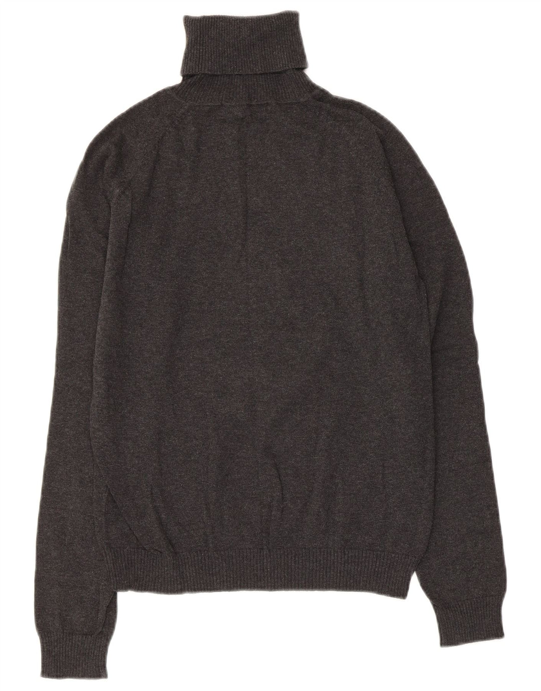 Damski sweter ZARA z wywijanym dekoltem UK 18 XL, szara bawełna