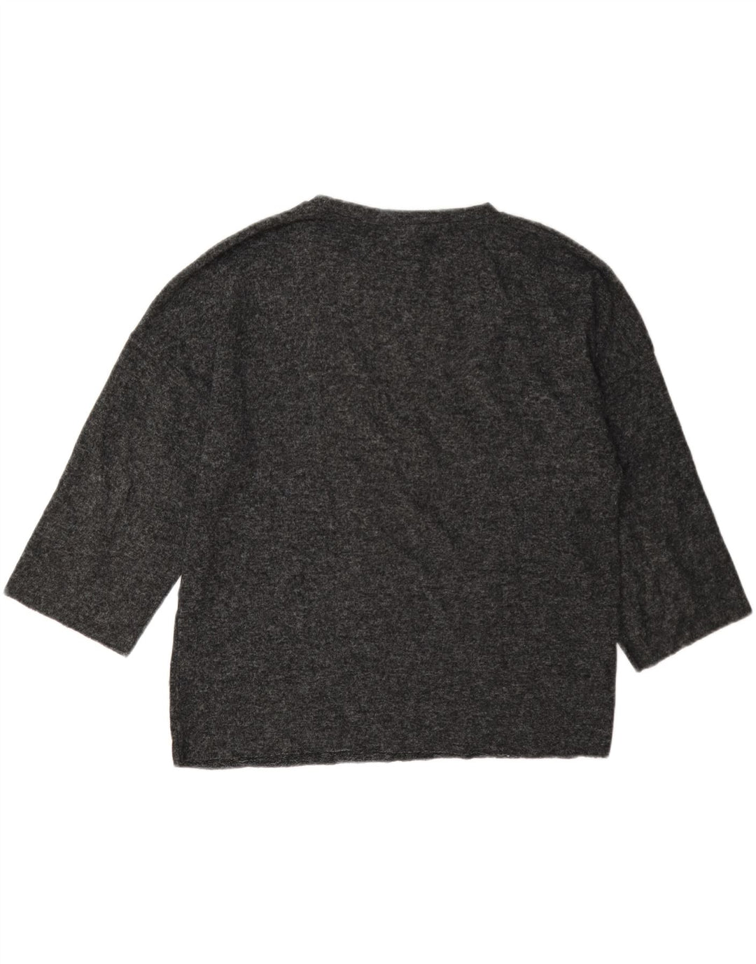 Damski top oversize Zara z rękawem 3/4, UK 10, mały, szary w cętki