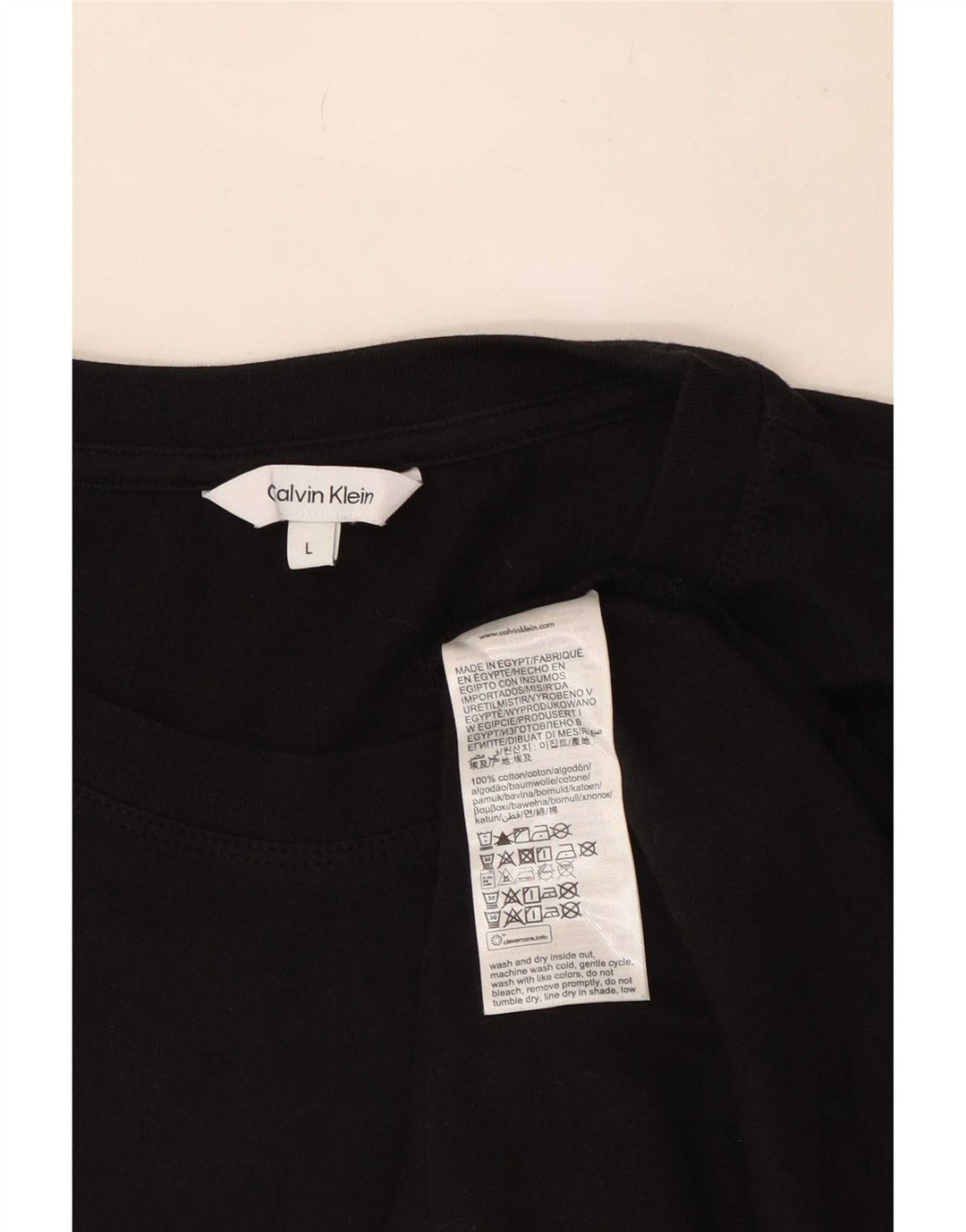T-shirt męski Calvin Klein, duży, czarny, bawełniany