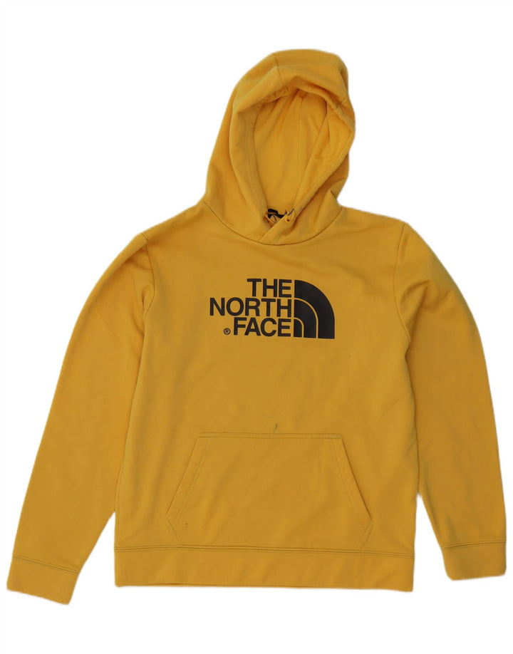 Męski sweter z kapturem The North Face z grafiką, średni żółty poliester