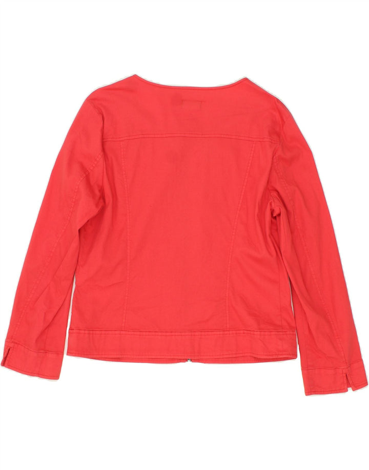 BENETTON Womens Tracksuit Top Jacket UK 14 Medium  Pink Cotton Vintage Benetton and Second-Hand Benetton from Messina Hembry 