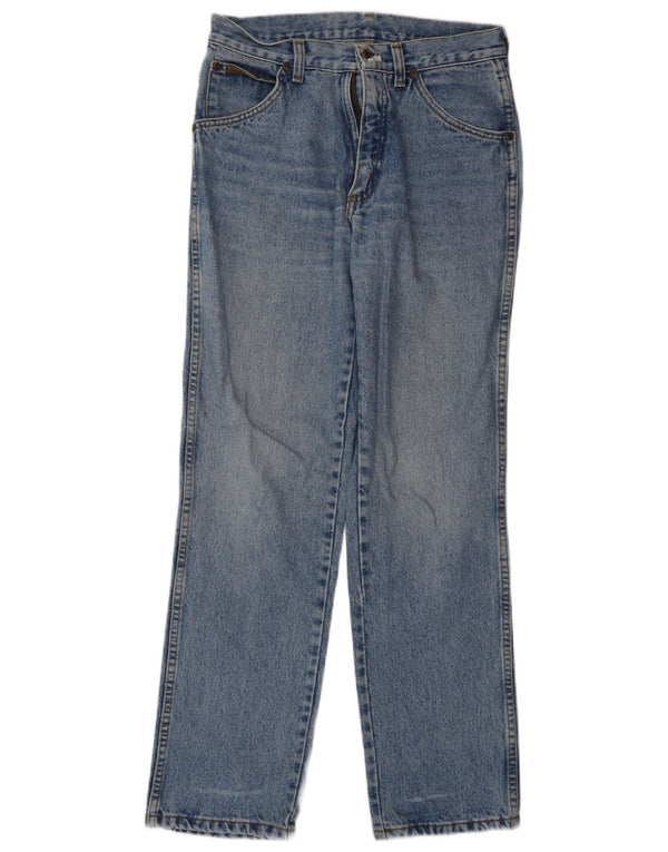 Męskie proste dżinsy WRANGLER W28 L32 niebieskie