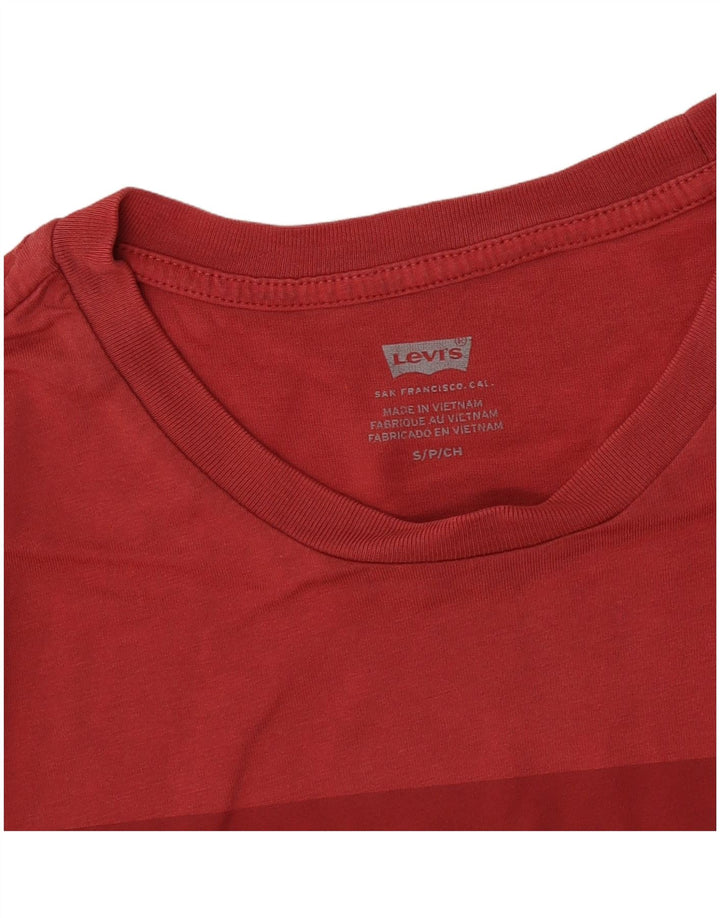 Męski T-shirt z grafiką Levi's, mały, czerwony