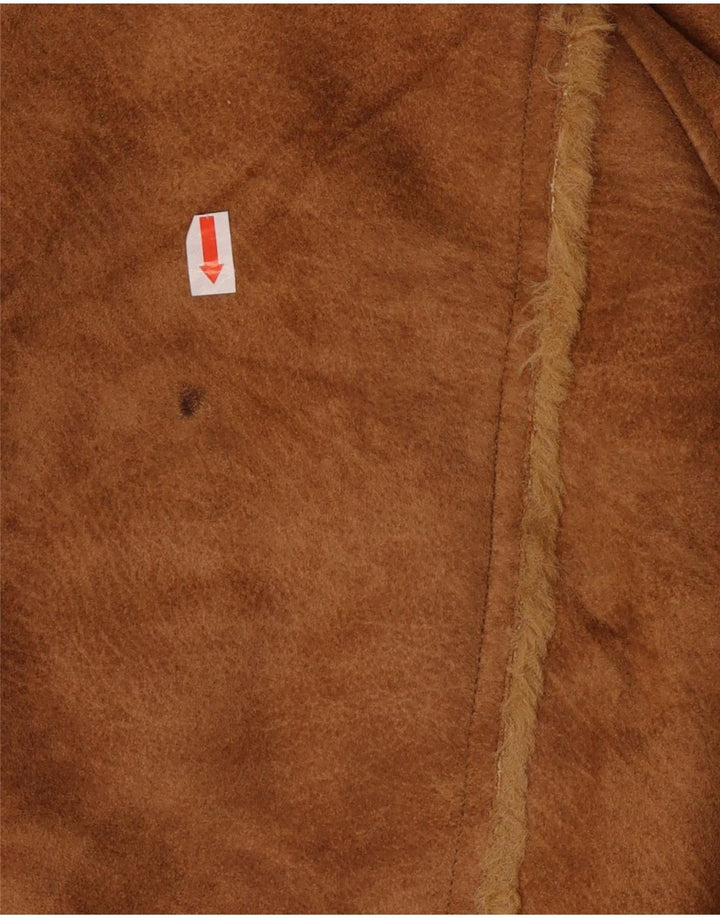 Kurtka zamszowa damska Mauritius Sherpa UK 18 XL brązowa