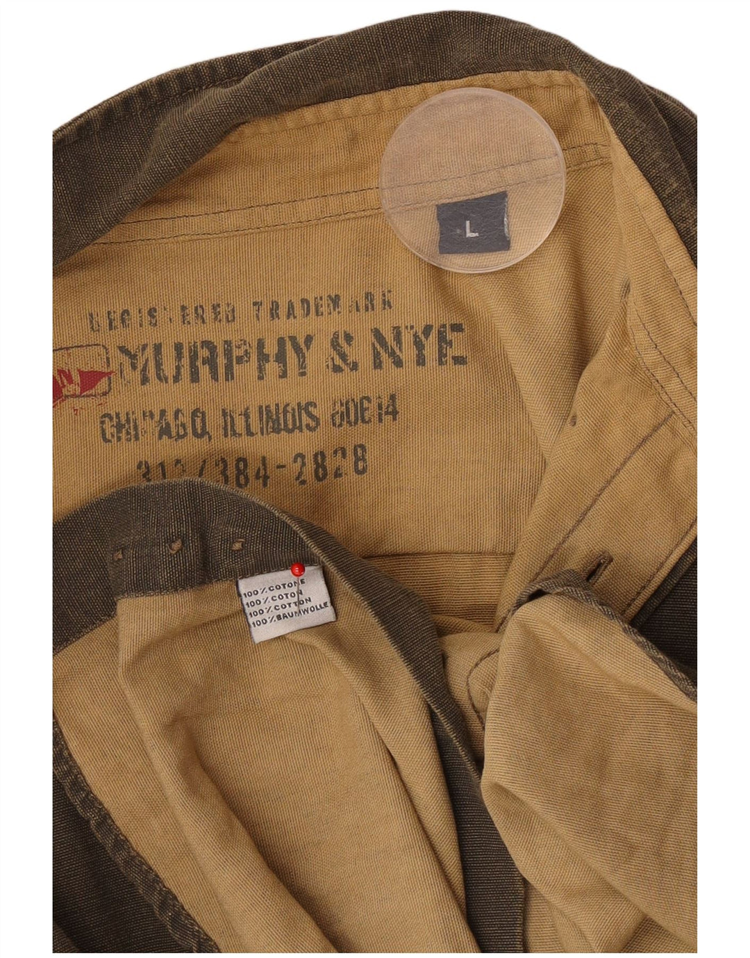 Koszula męska Murphy & Nye, duża, bawełniana w kolorze khaki