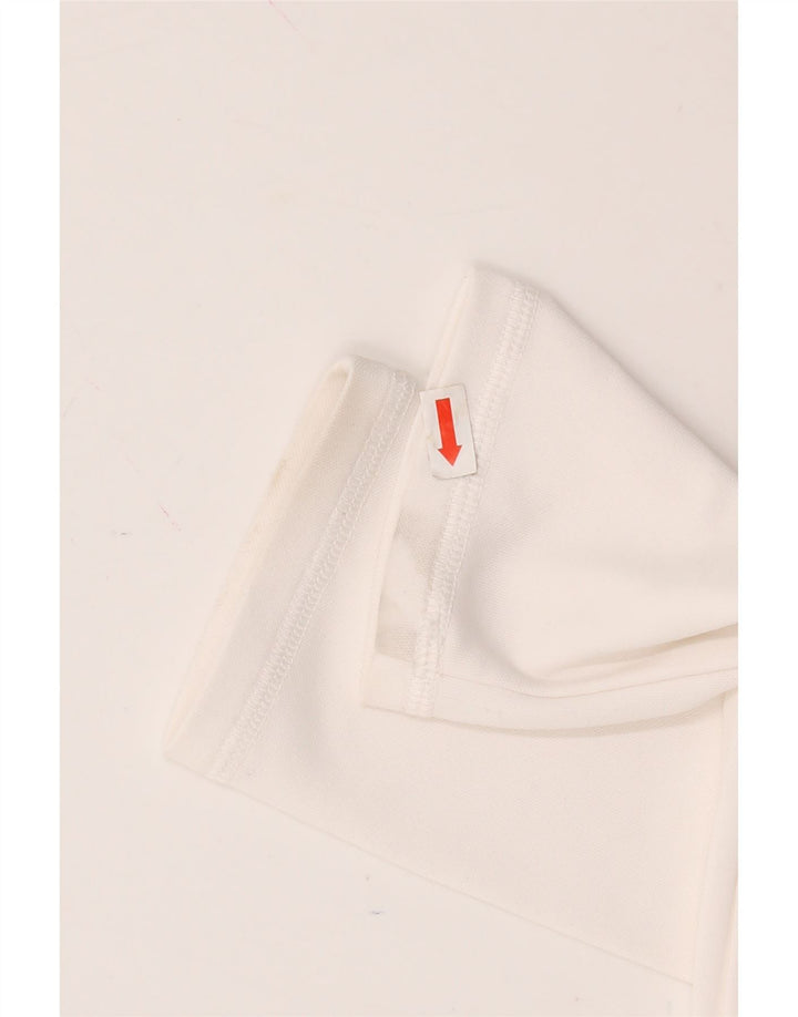PUMA Womens Zip Neck Pullover Tracksuit Top UK 12 Medium  White Vintage Puma and Second-Hand Puma from Messina Hembry 