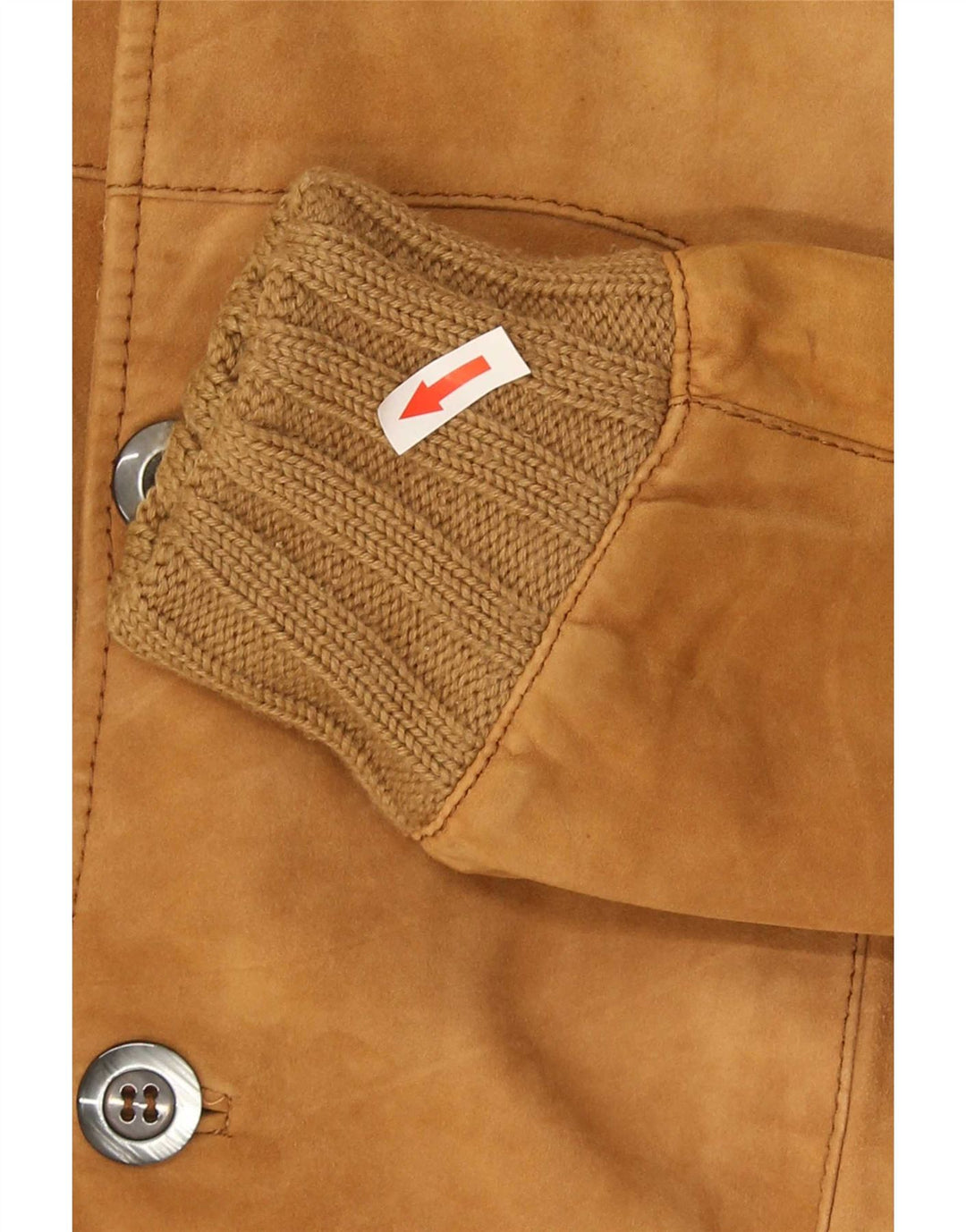 Vintage męska zamszowa kurtka bomber IT 46 Small Beige