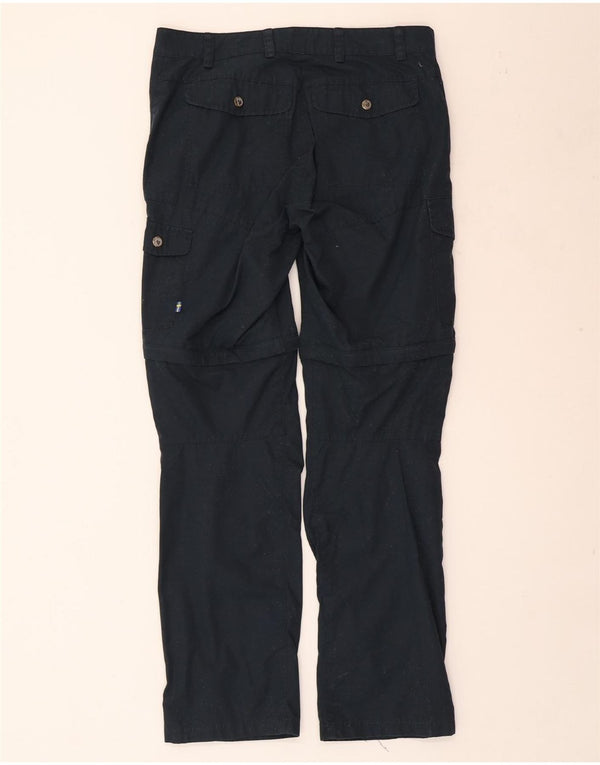 Fjall Raven Womens Cargo Trousers EU 40 Medium W30 L29 Black Polyester