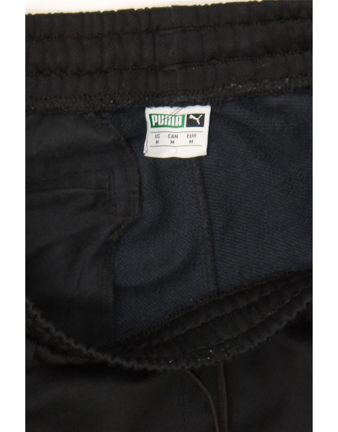 PUMA Womens Tracksuit Trousers Joggers UK 14 Medium  Black Colourblock Vintage Puma and Second-Hand Puma from Messina Hembry 