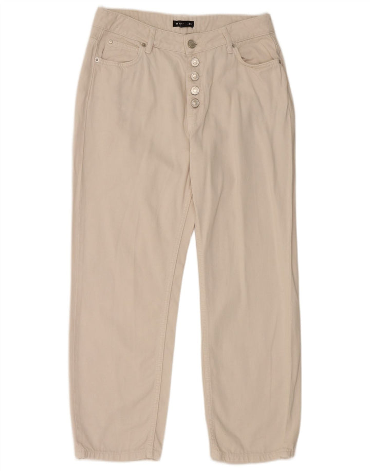 WHISTLES Damskie proste dżinsy W30 L26 Biała bawełna