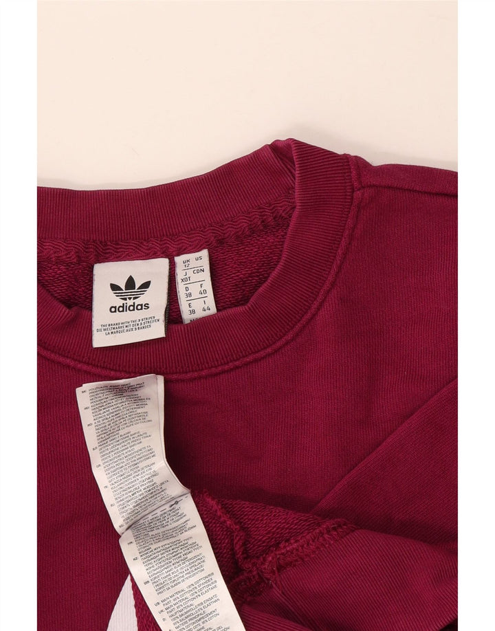 Damska bluza Adidas Graphic Oversized Sweter UK 12 Medium Burgundia