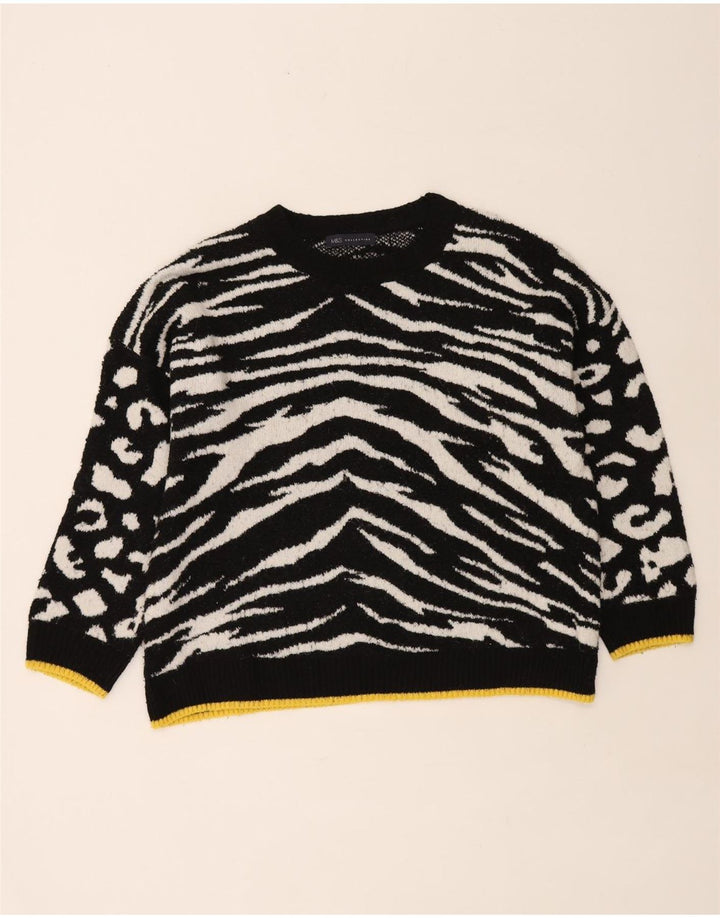 Marks & Spencer Damski sweter z dekoltem w łódkę, UK 16, duży, czarny