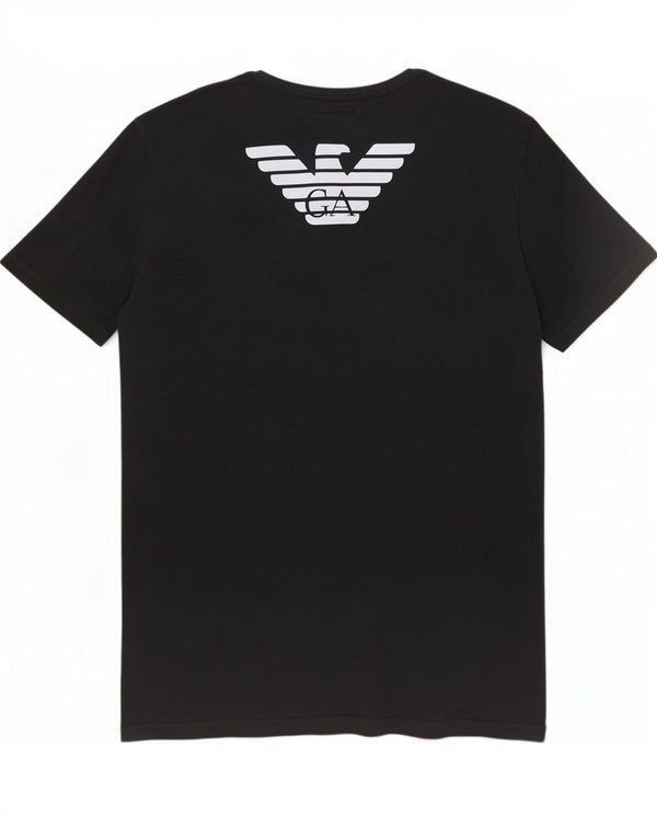 Damska koszulka graficzna Emporio Armani Top UK 14 Medium Black
