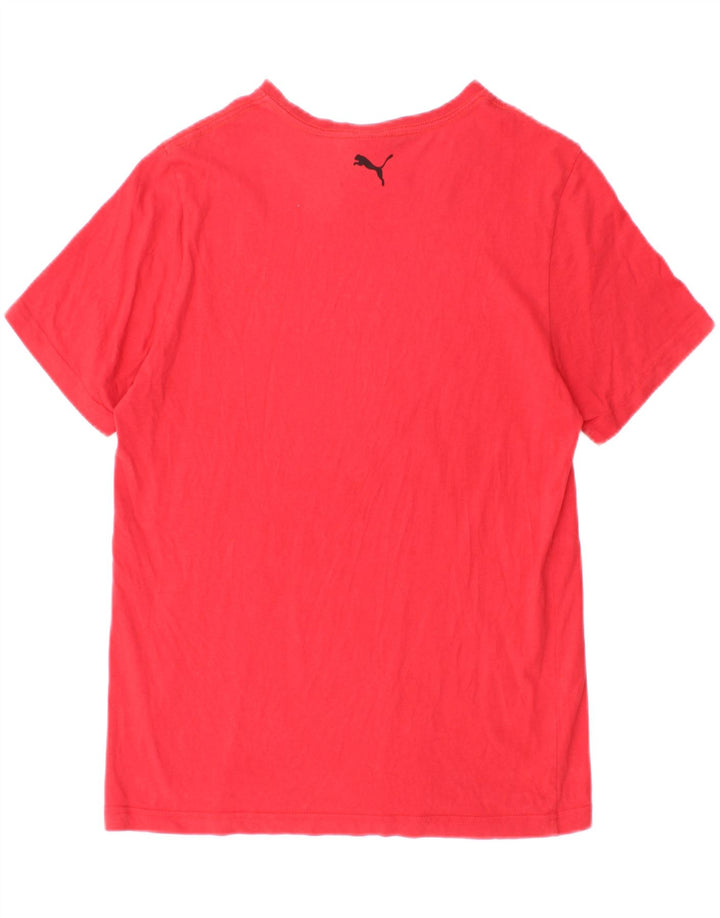 Męski T-shirt z grafiką Puma, średni czerwony