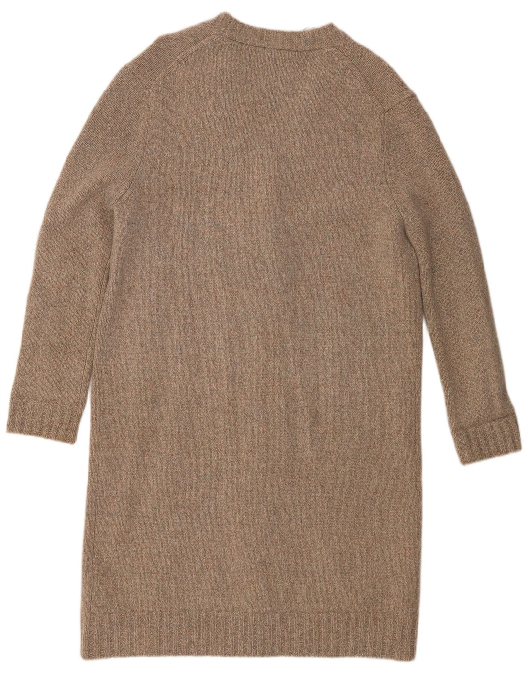 Damski sweter oversize z długim rękawem Zara UK 10 Small, szara wełna