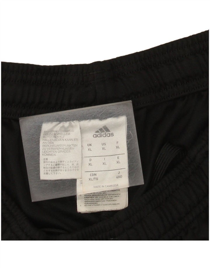Męskie spodnie dresowe Adidas Climalite XL, czarne, poliestrowe