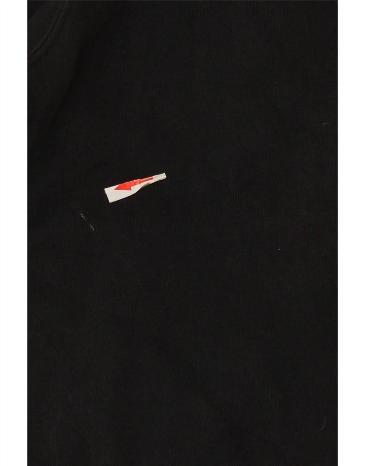 Męska bluza z zamkiem błyskawicznym Nike, średnia, czarna, bawełniana