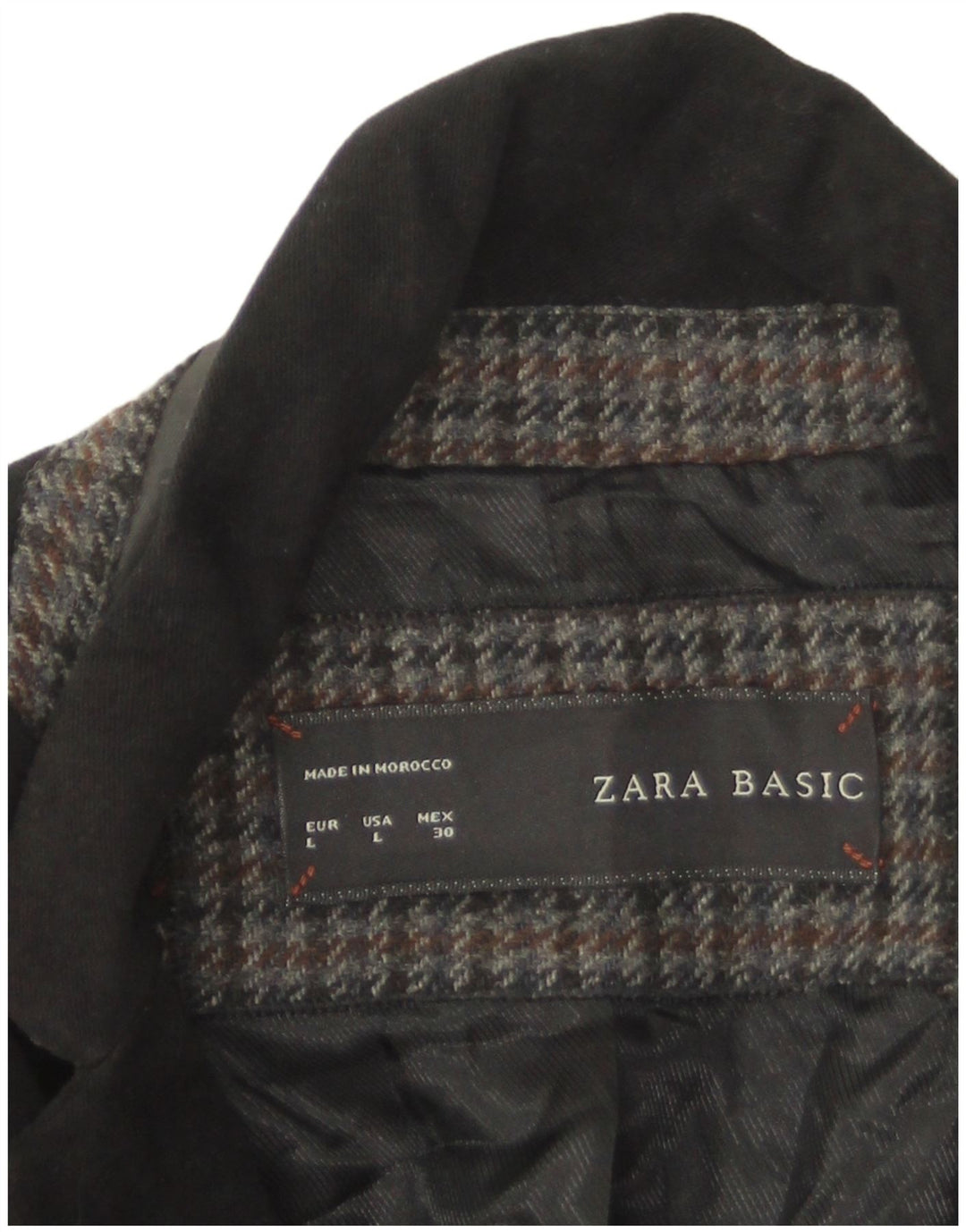 Zara damska marynarka zapinana na 1 guzik UK 14, duża czarna bawełna