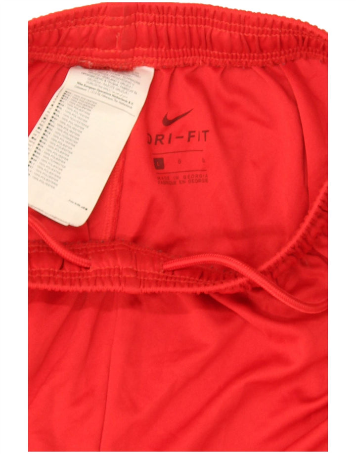 Męskie spodenki sportowe Nike Dri Fit, duże, czerwone, poliestrowe