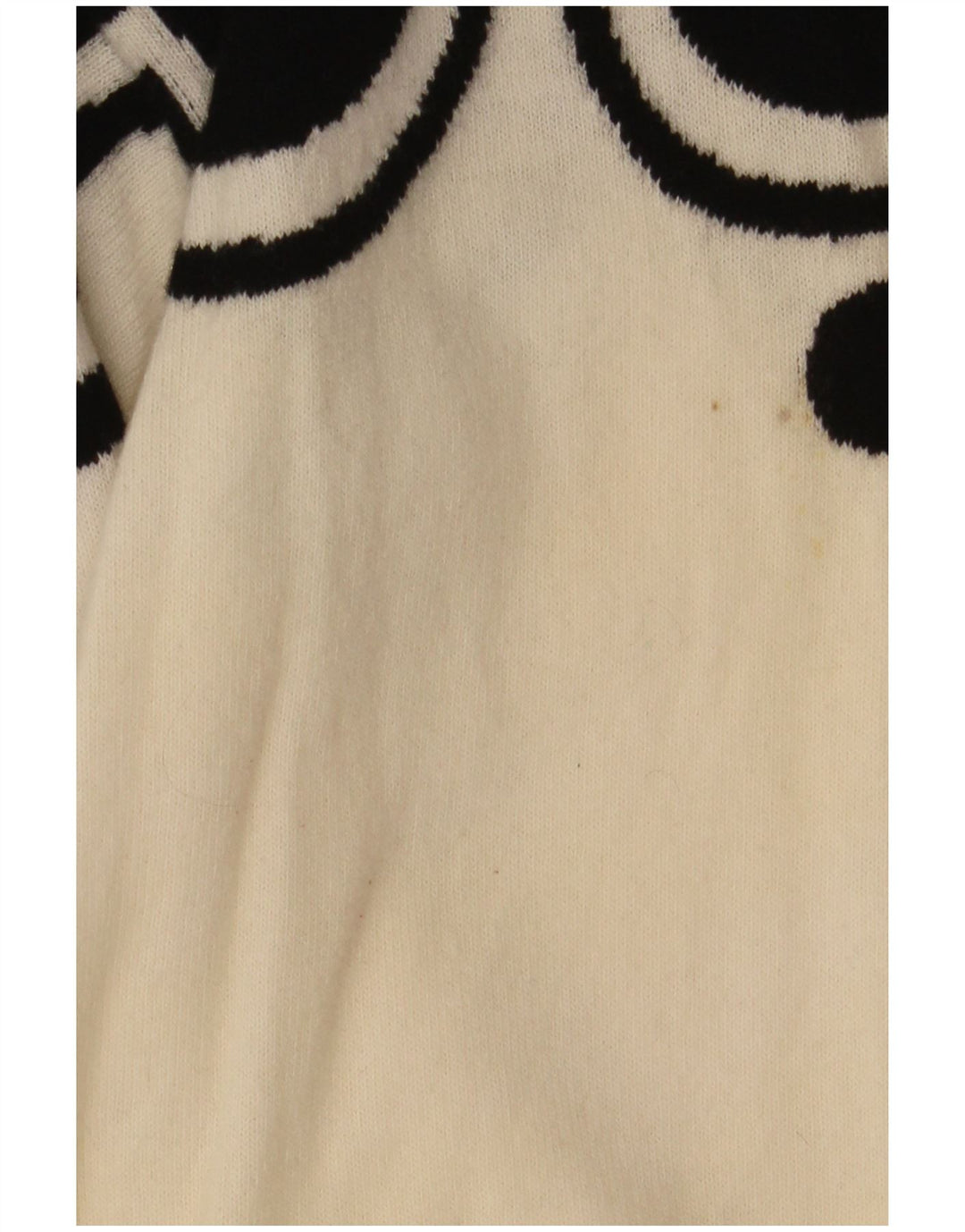 Damski sweter z okrągłym dekoltem Valentino UK 12 Średni Off-White Classic