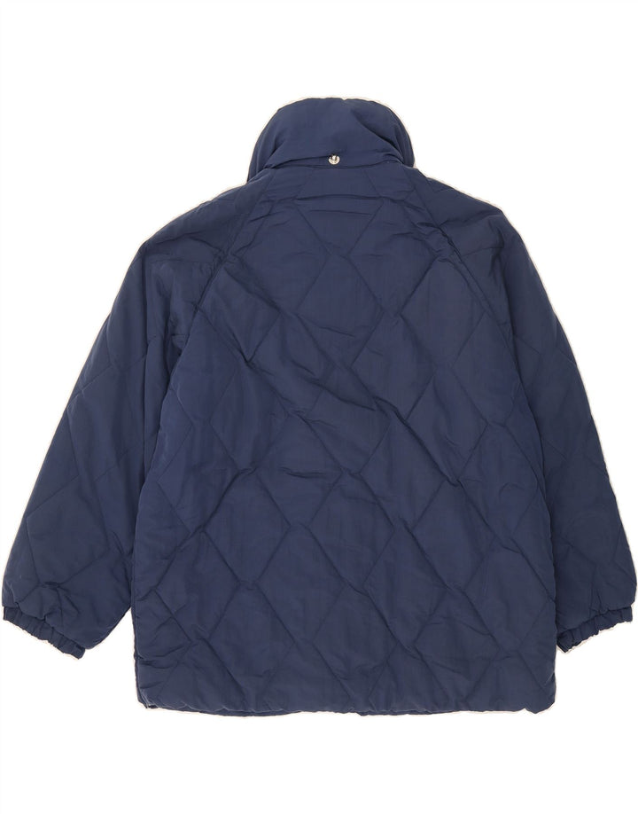 BELFE & BELFE Womens Padded Jacket IT 42 Medium Navy Blue Vintage Belfe & Belfe and Second-Hand Belfe & Belfe from Messina Hembry 