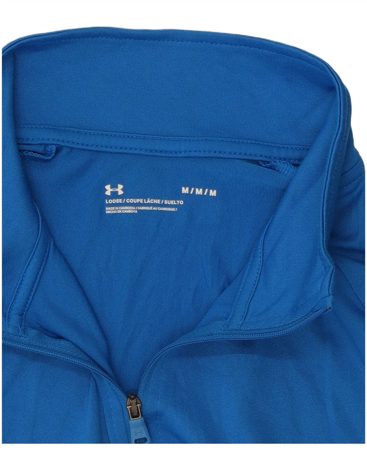 Męski dres z zamkiem błyskawicznym Under Armour, średni niebieski