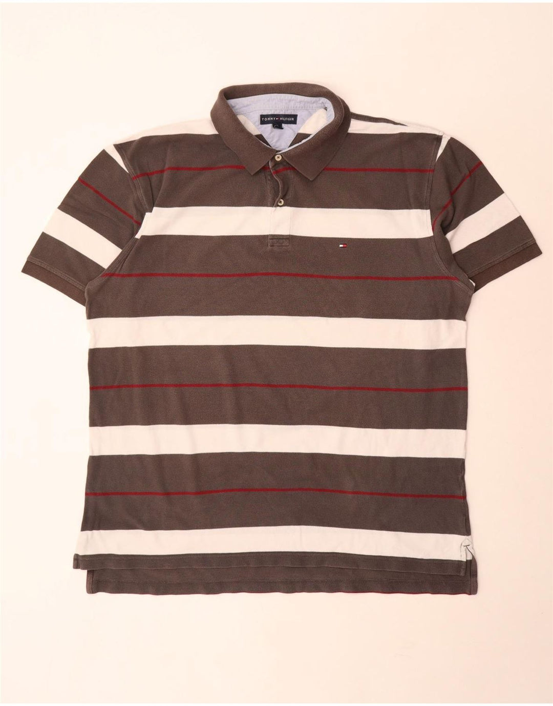 Męska koszulka polo Tommy Hilfiger 2XL w szare paski