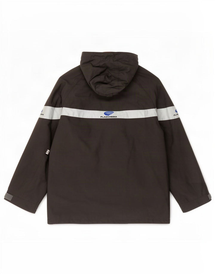 Męska kurtka wiatrówka z kapturem Helly Hansen UK 38 w kolorze średnioszarym