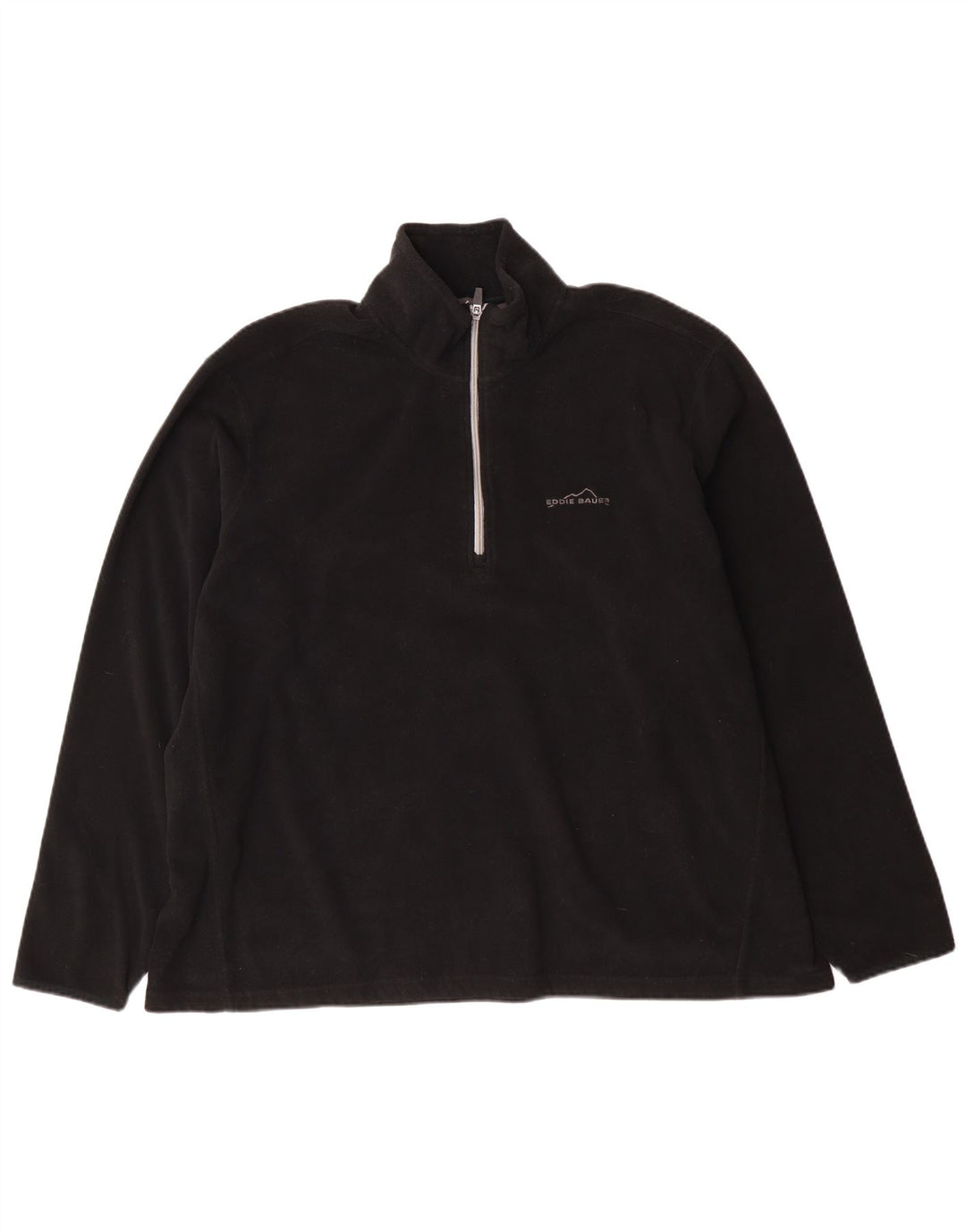 Męski sweter polarowy Eddie Bauer z zamkiem błyskawicznym, 2XL, czarny poliester