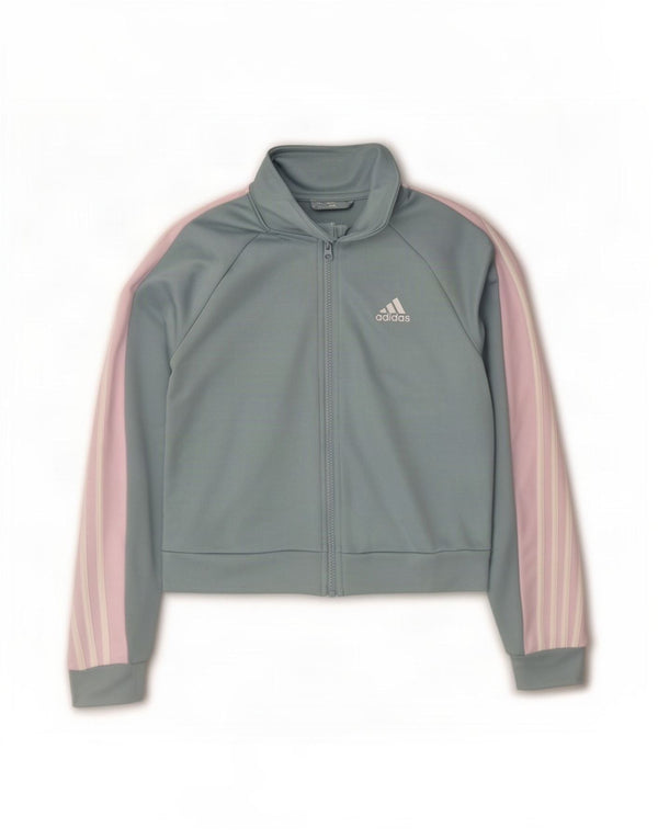 Damska kurtka dresowa Adidas Crop Top UK 8/10 Small Blue Colorblock